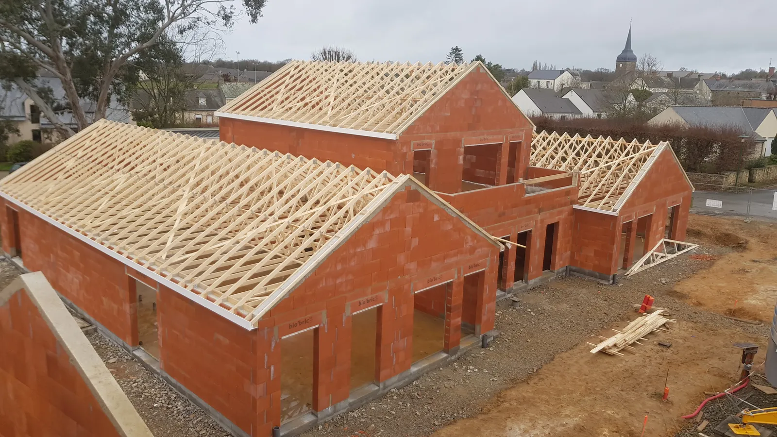 Réalisation de charpente par l